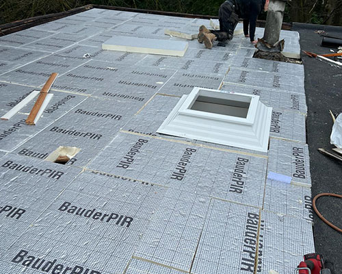 Plat dak isolatie